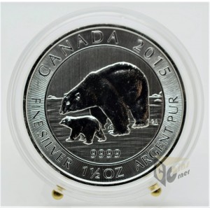 38.4 mm  Capsules  for Canada 1.5 Oz Polar Bear, Polar Fox and 1.25 Oz Bison Silver Coins - Pack of 5