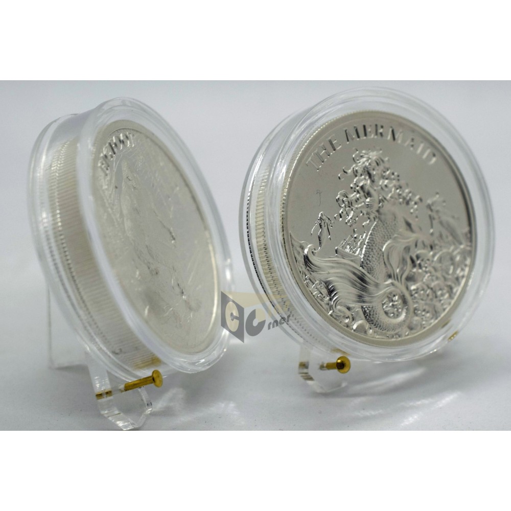 40 mm Capsules  for 2 Oz Intaglio Mint Silver  - Pack of 5