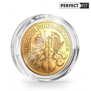 37 mm Perfect Fit Coin Capsules for Vienna Philharmonic 1 Oz Gold Coins - Pack of 10