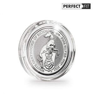 38.61 mm Perfect Fit Coin Capsules for Queen's / Tudors Beasts 2 Oz Silver Coins - Pack of 10