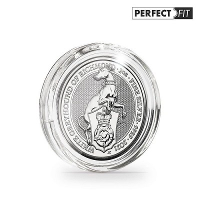 38.61 mm Perfect Fit Coin Capsules for Queen's / Tudors Beasts 2 Oz Silver Coins - Pack of 10 