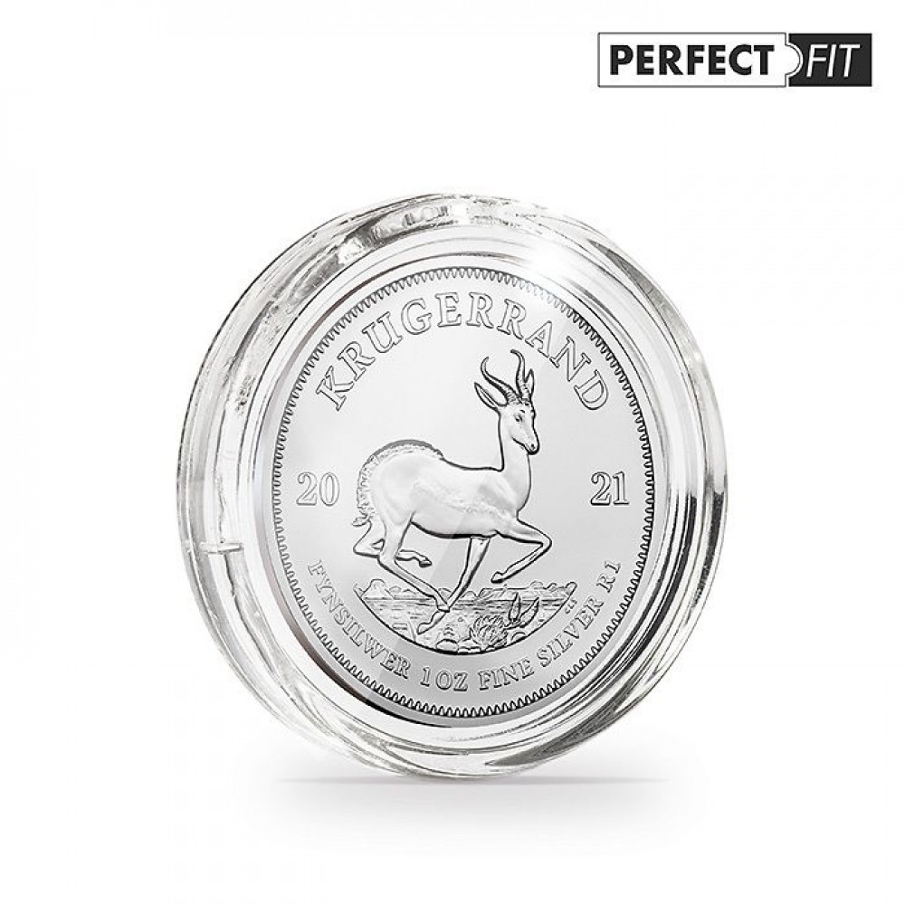 39 mm Perfect Fit Coin Capsules for Krugerrand and Britannia 1 oz  Silver Coins - Pack of 10