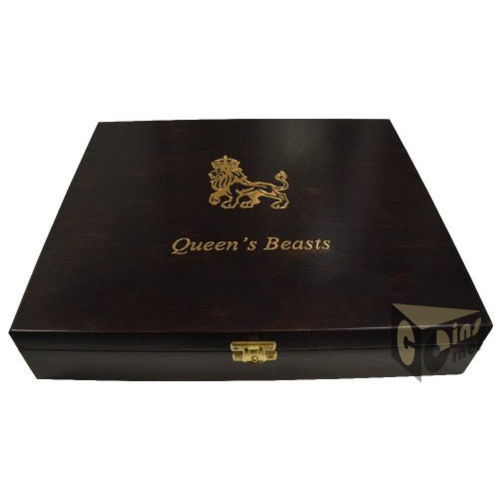 Queen's Beasts Presentation Case  for 10 Silver Coins 10 Oz in capsules
