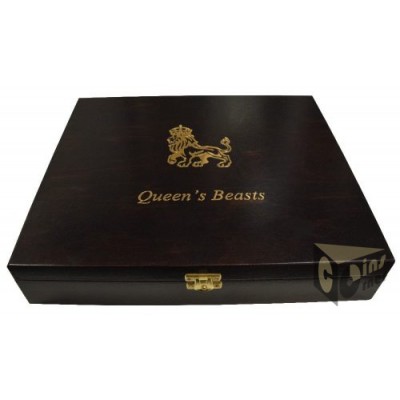 Queen's Beasts Presentation Case  for 10 Silver Coins 10 Oz in capsules