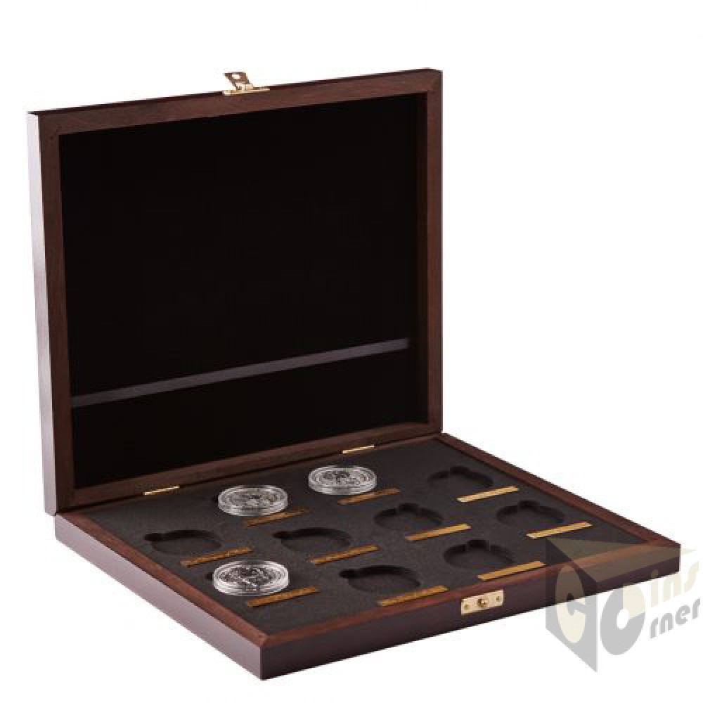 Queen's Beasts Presentation Case  for 10 Silver Coins 2 Oz in capsules