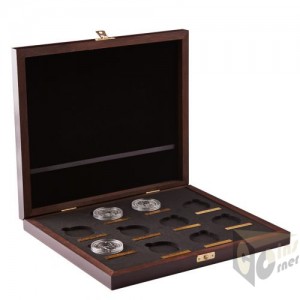 Queen's Beasts Presentation Case  for 10 Silver Coins 2 Oz in capsules