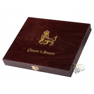 Queen's Beasts Presentation Case  for 10 Silver Coins 2 Oz in capsules