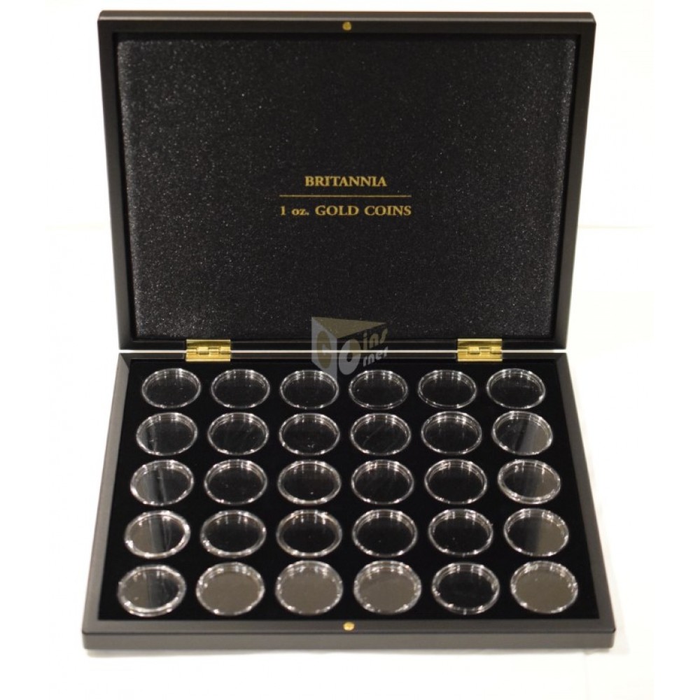 Britannia 1 Oz Gold Presentation Case for 30 coins in capsules