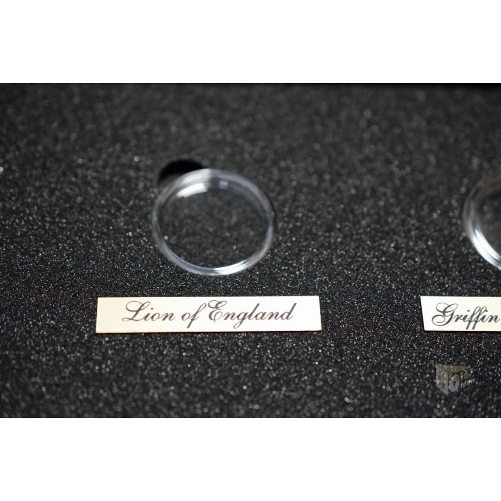 The Royal Tudor Beasts Presentation Case for 10 Gold Coins 1/4 Oz in capsules