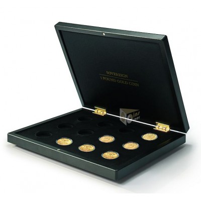  British Gold Sovereigns Presentation Case for 12 Coins in Perfect Fit Coin Capsules
