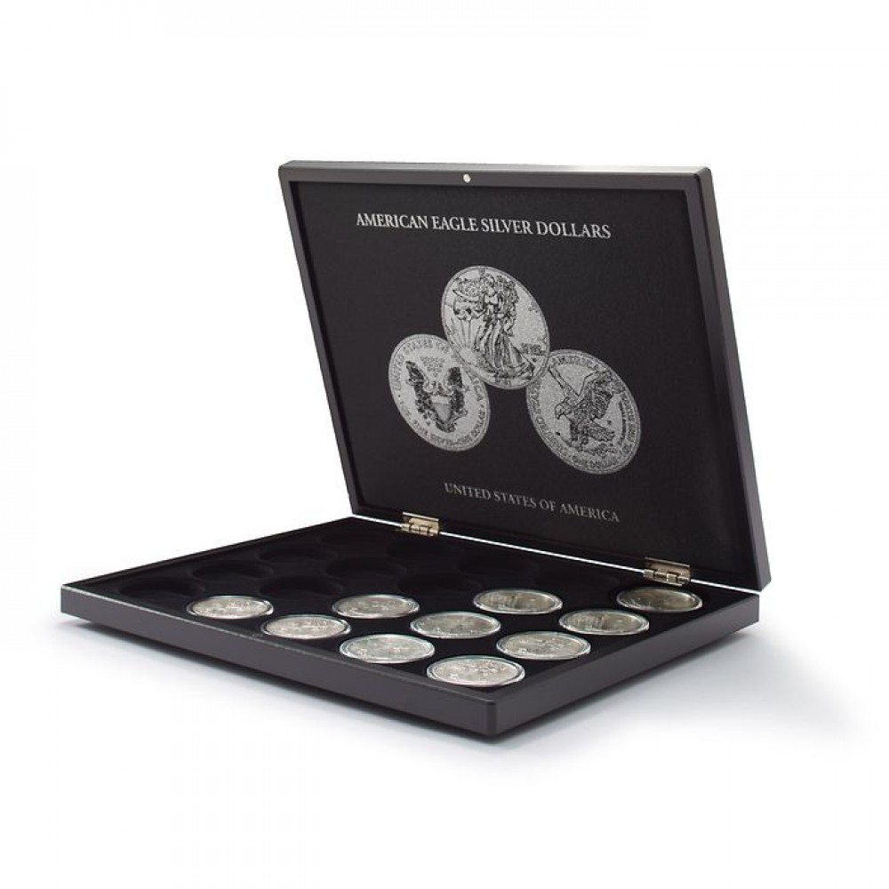 American Eagle 1 Oz Silver Presentation Case for 20 coins in capsules