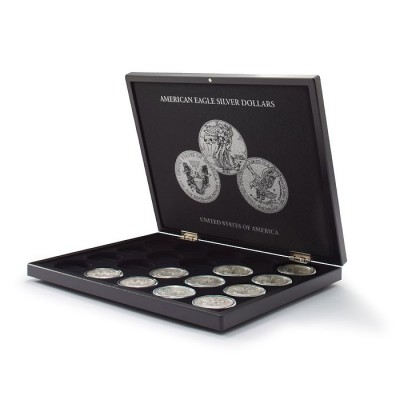 American Eagle 1 Oz Silver Presentation Case for 20 coins in capsules