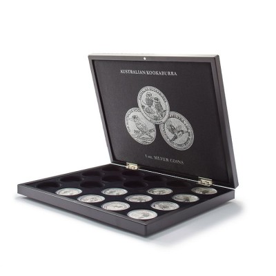 Kookaburra 1 Oz Silver Presentation Case for 20 coins in capsules
