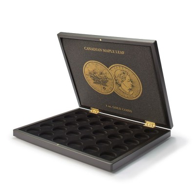 Maple Leaf 1 Oz Gold Presentation Case for 30 coins in capsules
