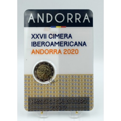Andorra 2020 - 2 Euro Coincard 27th Ibero-American Summit in Andorra