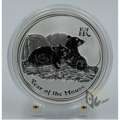 The Year of the Mouse - Perth Mint Lunnar II 1 Oz- Australia 2008
