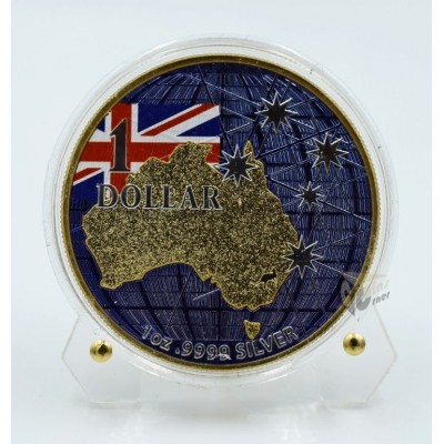 Australia 2020 Beneath the Southern Skies Platypus 1 Oz Colorized - Gold Finish