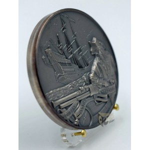  Barbados 2023 Queen Anne's Revenge Captains of Fortune Series 2 oz Antique Finish High Relief Silver Coin