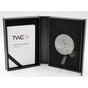  Barbados 2023 Queen Anne's Revenge Captains of Fortune Series 2 oz Antique Finish High Relief Silver Coin