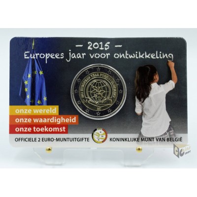 Belgium 2015 - 2 Euro Coincard European Year of development 