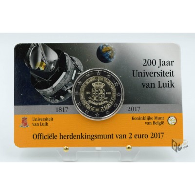 Belgium 2017 - 2 Euro Coincard University of Liege 