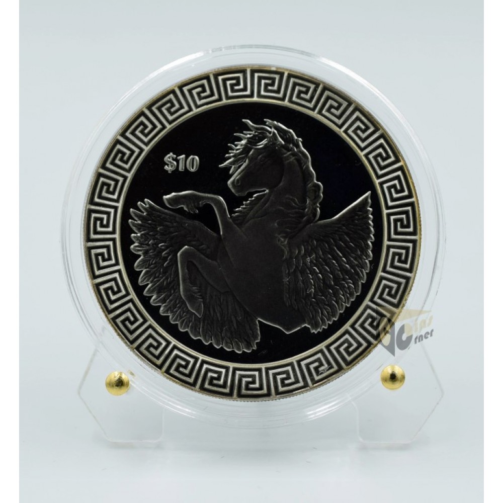 British Virgin Island 2022 - Pegasus 1 oz Silver Proof Black Pearl Coin