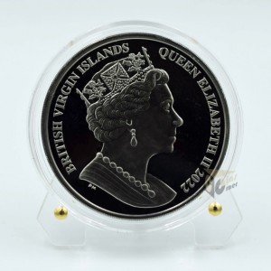 British Virgin Island 2022 - Pegasus 1 oz Silver Proof Black Pearl Coin