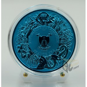 Space Blue Rusalka - Slavic Bestiary 2 Oz - 2022 Cameroon 