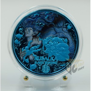 Space Blue Rusalka - Slavic Bestiary 2 Oz - 2022 Cameroon 