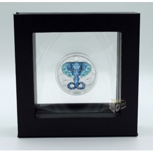 Cameroon 2023 Be Great Elephant 1 oz Silver Proof Coin with Crystal Insert