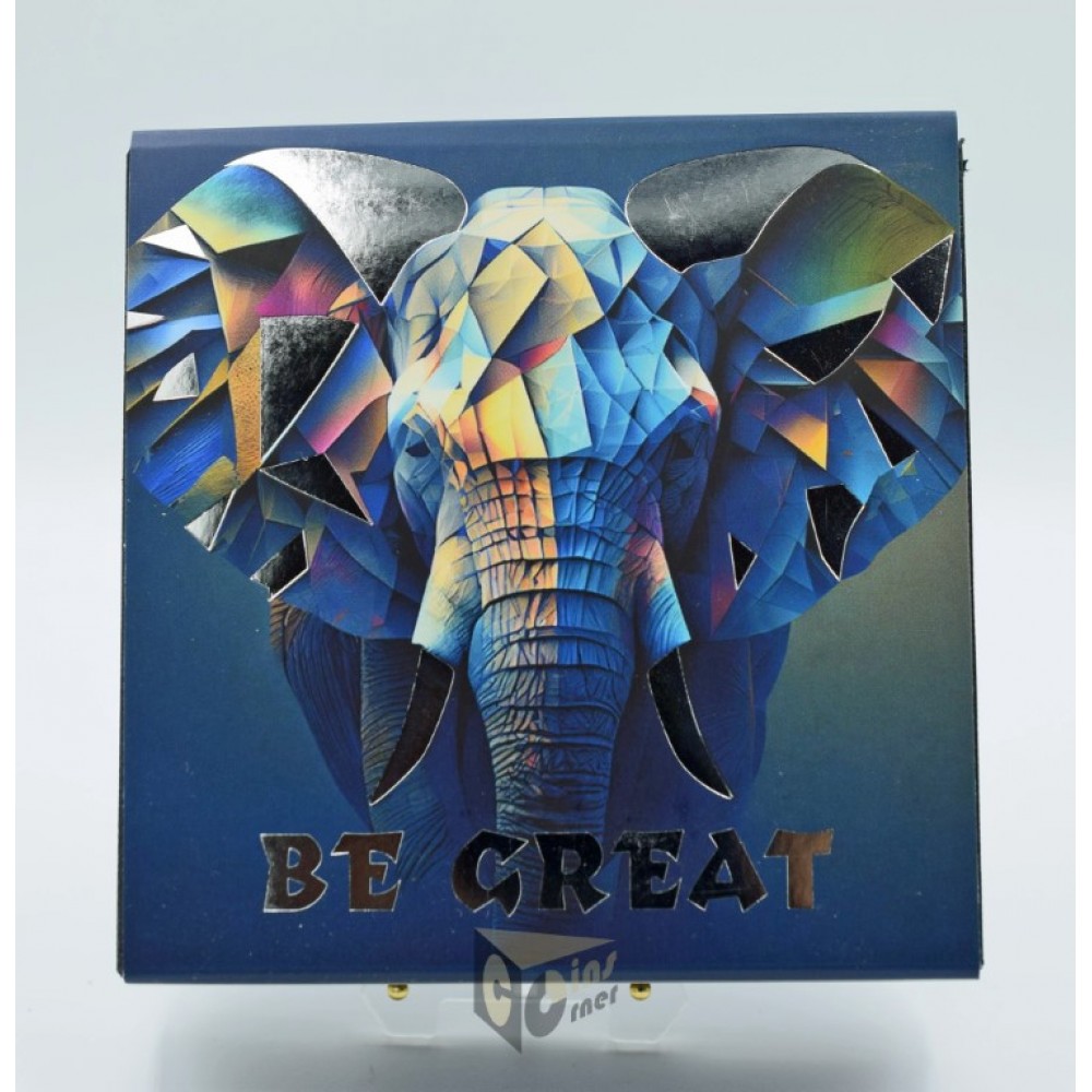 Cameroon 2023 Be Great Elephant 1 oz Silver Proof Coin with Crystal Insert