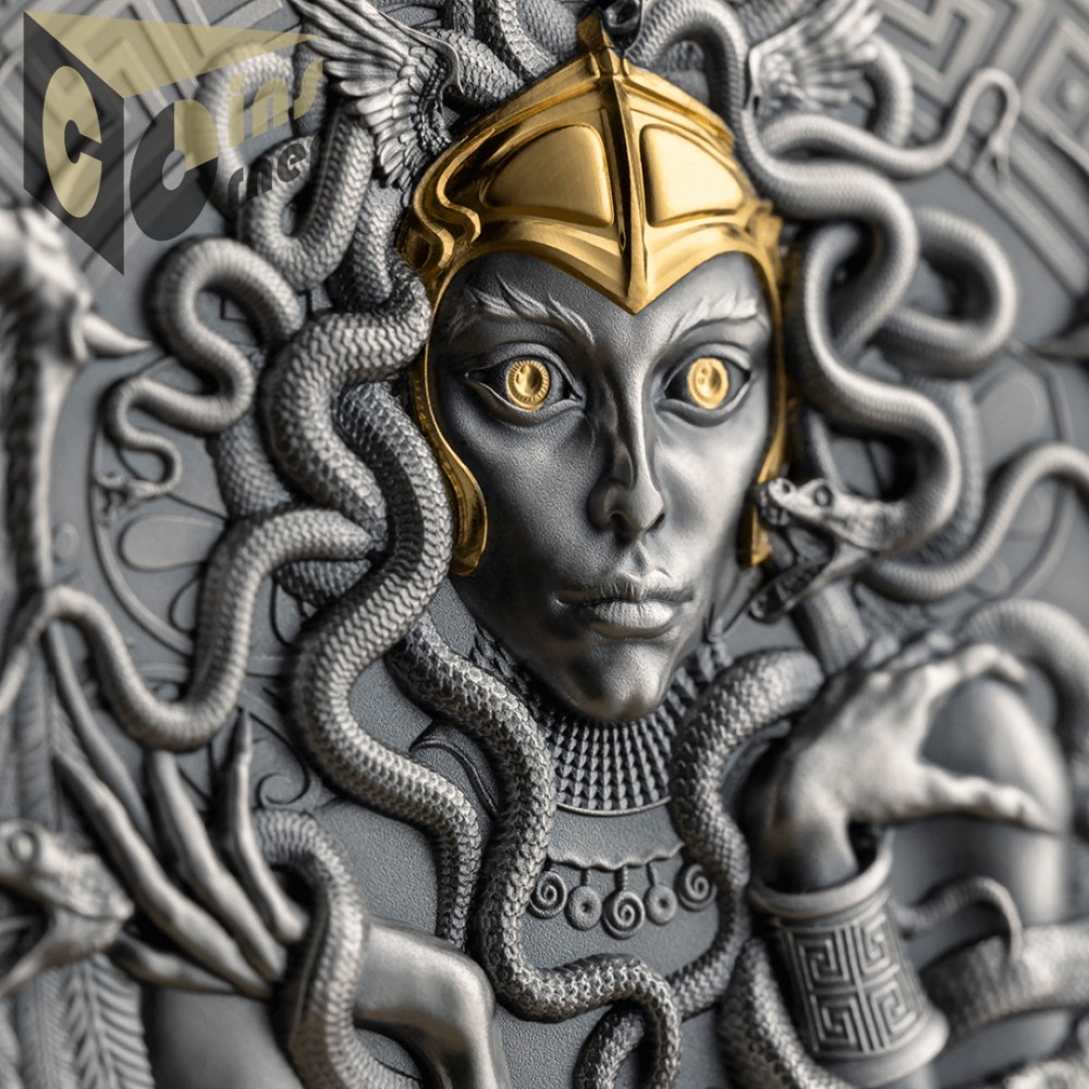 Medusa 2 Oz - Great Greek Mythology - 2023 Cameroon 