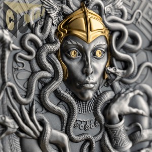 Medusa 2 Oz - Great Greek Mythology - 2023 Cameroon 