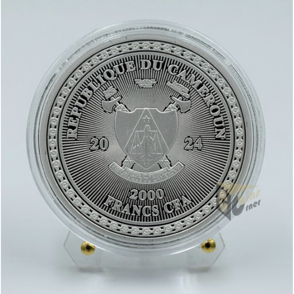  Cameroon 2024 The Last Supper - 1 oz Silver Colorized Coin