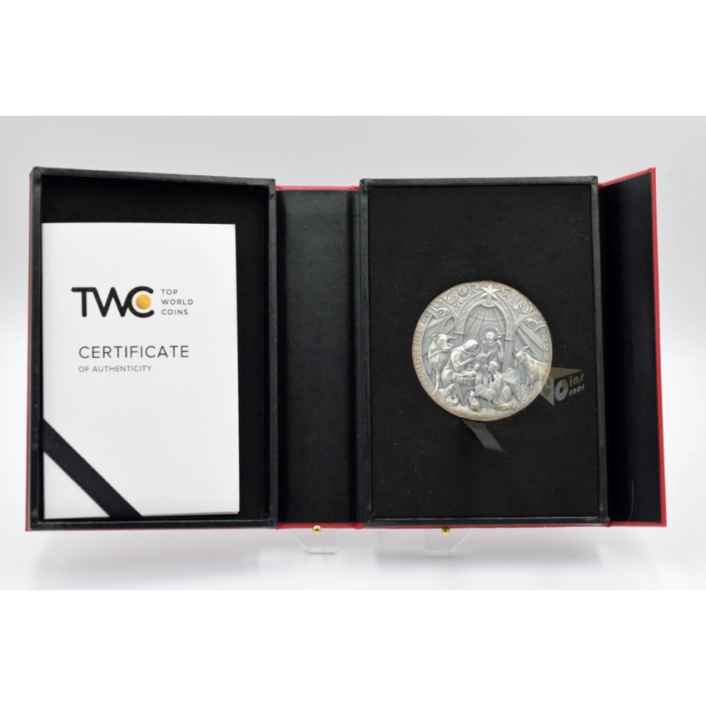  Cameroon 2024 Nativity Bible Stories Series 2 oz Antique finish Silver Coin