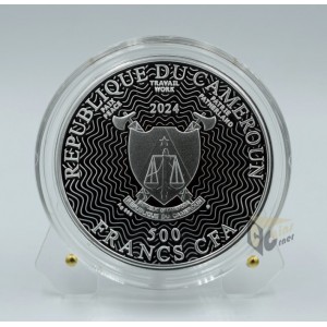 Cameroon 2024 160th Anniversary Edvard Munch's The Scream 0.545 Oz Proof Colorized Silver Coin