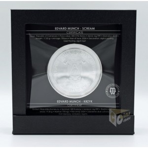 Cameroon 2024 160th Anniversary Edvard Munch's The Scream 0.545 Oz Proof Colorized Silver Coin