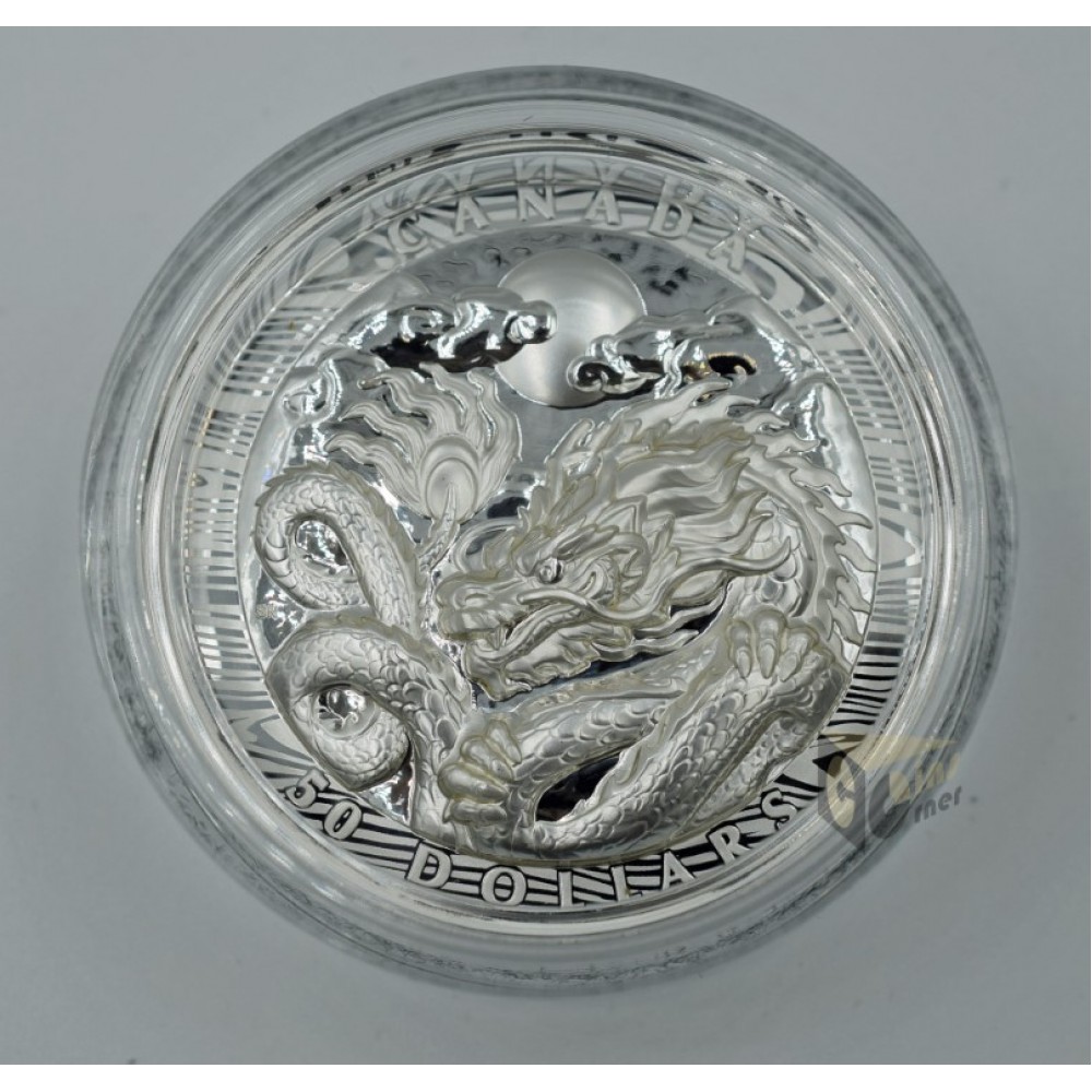 Canada 2024 The Year of the Dragon Proof Ultra High Relief 100.74g Silver Coin