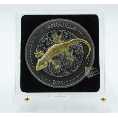 Eastern Caribbean Anguilla 2023 Gecko Golden Enigma Collection 1 Oz Silver Coin