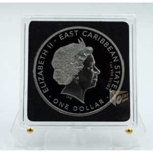 Eastern Caribbean Anguilla 2023 Gecko Golden Enigma Collection 1 Oz Silver Coin