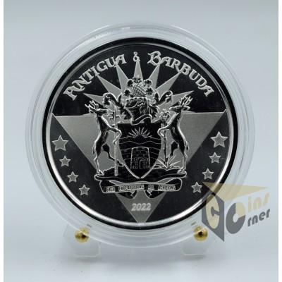 EC8 Antigua & Barbuda Coat of Arms 1 Oz- 2022 E.Caribbean