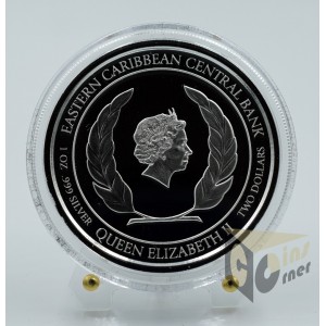 EC8 Montserrat Sea Turtle 1 Oz - Proof (Colored) - 2022 E.Caribbean