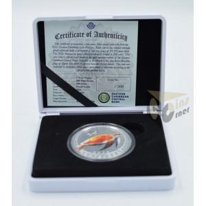 EC8 Montserrat Sea Turtle 1 Oz - Proof (Colored) - 2022 E.Caribbean