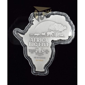 Big Five Africa Shaped 1 Oz - 2022 Chad