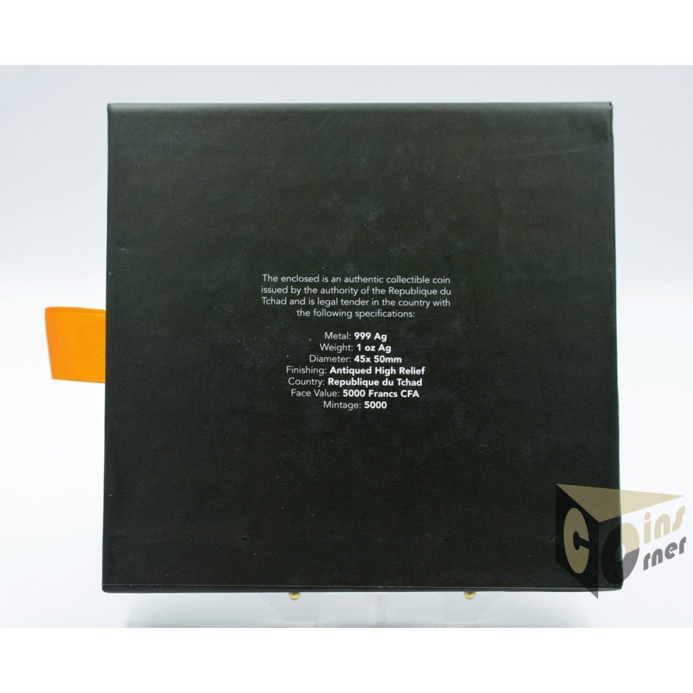 Big Five Africa Shaped 1 Oz - 2022 Chad