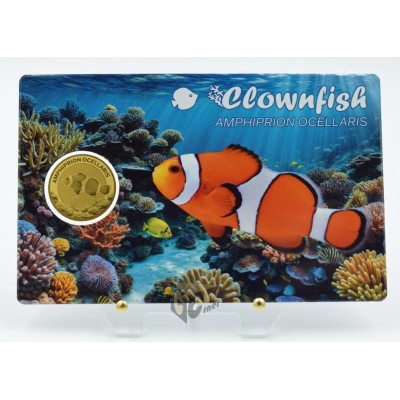 Clownfish 1/1000 Oz 999 Gold Coin 3000 Francs Chad