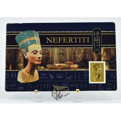 Nefertiti 1/1000 Oz 999 Gold Coin Bar 3000 Francs Chad
