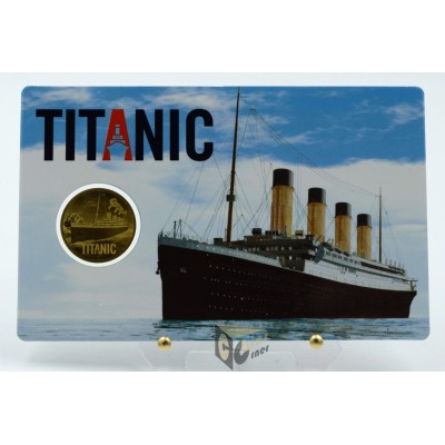 Titanic 1/1000 Oz 999 Gold Coin 3000 Francs Chad