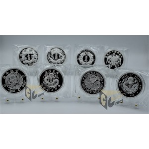 Complete Set China's Famous Vintage Coins Dragon Dollar Restrike Series 2018-2020