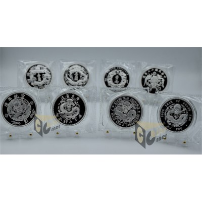 Complete Set China's Famous Vintage Coins Dragon Dollar Restrike Series 2018-2020